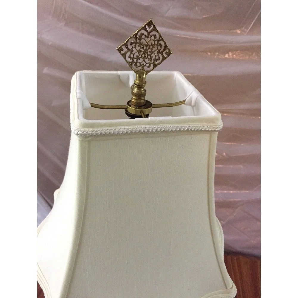Vintage 70s Porcelain Figural Asian Woman Table Lamp Clear Plastic‎ Sleeve 25